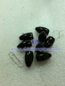 Tungsten alloy bullet-type fishing sinker 2.5 oz