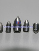 Tungsten alloy droplets with bullets fishing sinker 1.25 oz