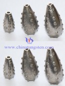 The tungsten alloy thorns water droplets fishing sinker 1.5 oz