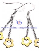 Tungsten steel earrings -0043